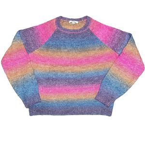 Steve Madden BB Dakota Sweater Women's Ombre‎ Stripe Sweater Small